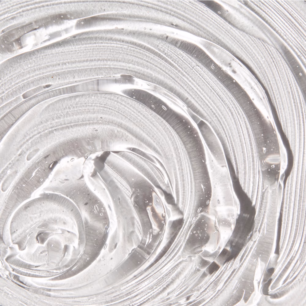 Close-up of clear gel texture
