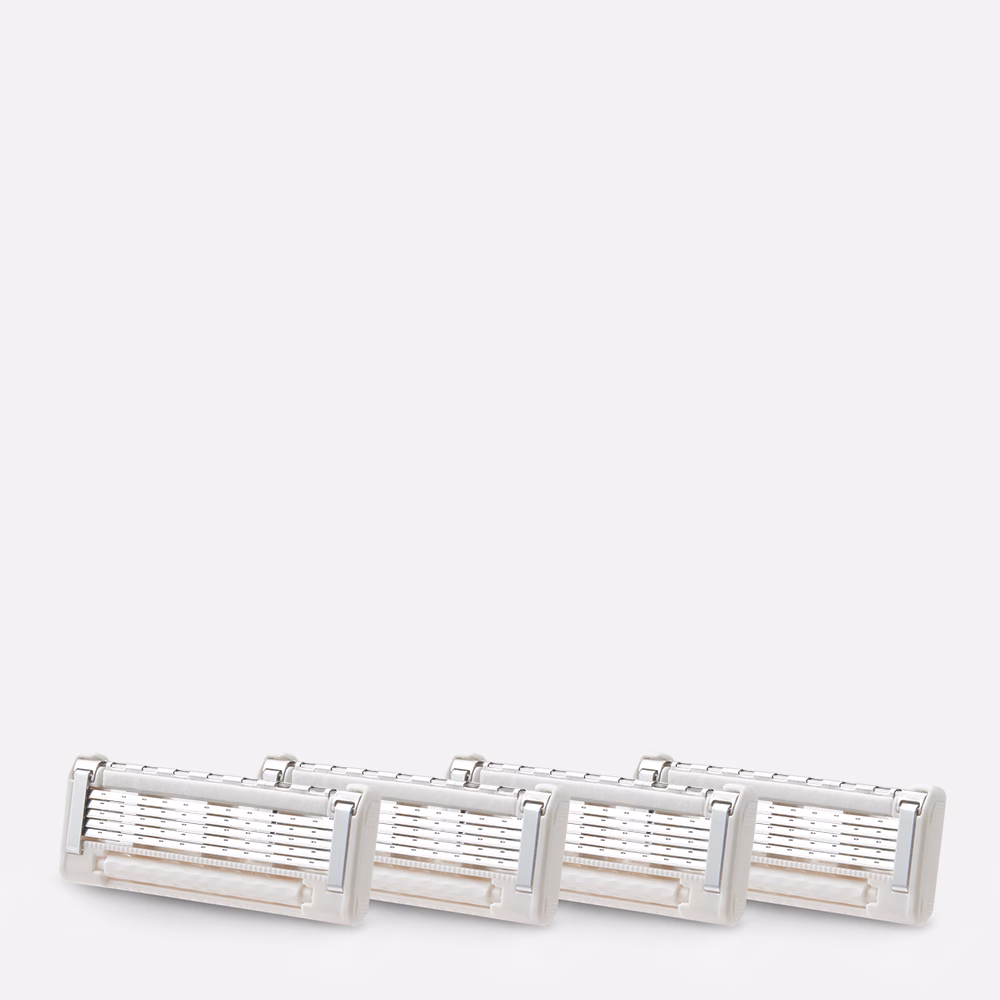 Four razor blade cartridges