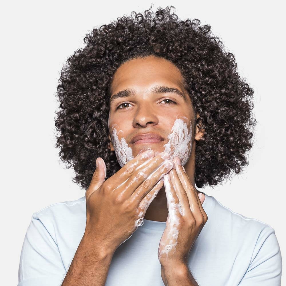 Photo of man using kyra face wash
