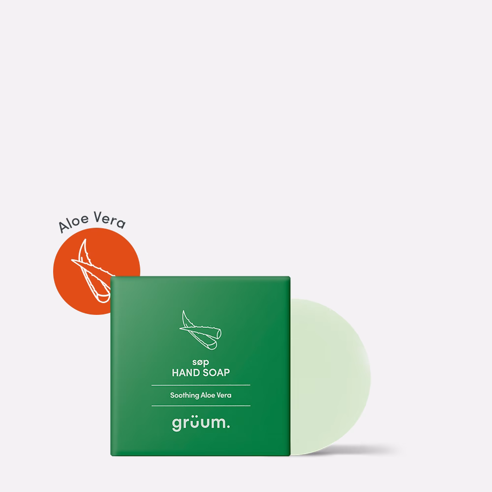 Green box of aloe vera soap.