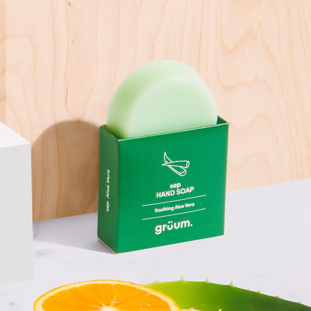 Green hand soap with aloe vera