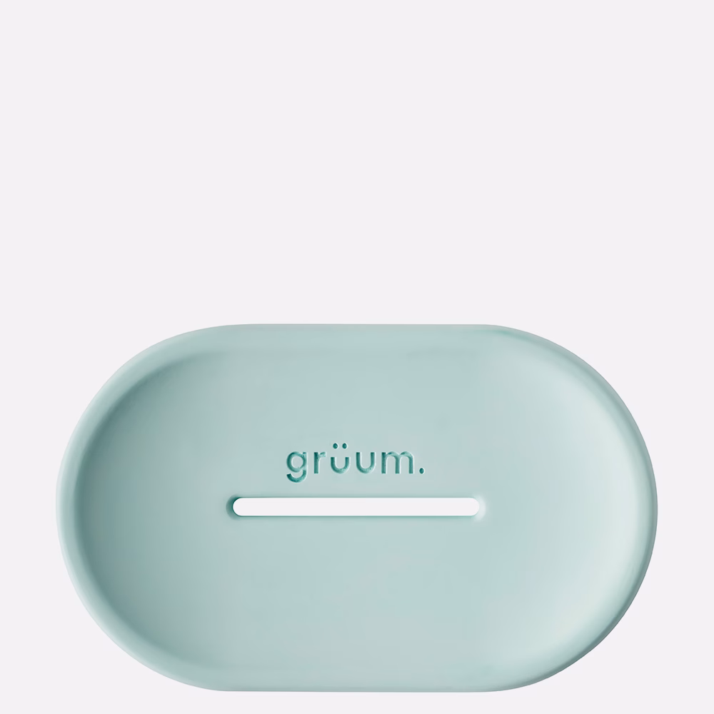 Rectangular mint soap dish