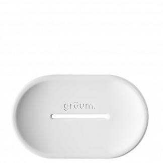 White halla soap storage dish