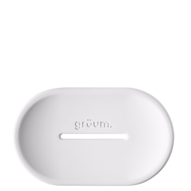 White halla soap storage dish