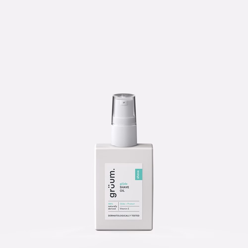Small bottle of shaving oil