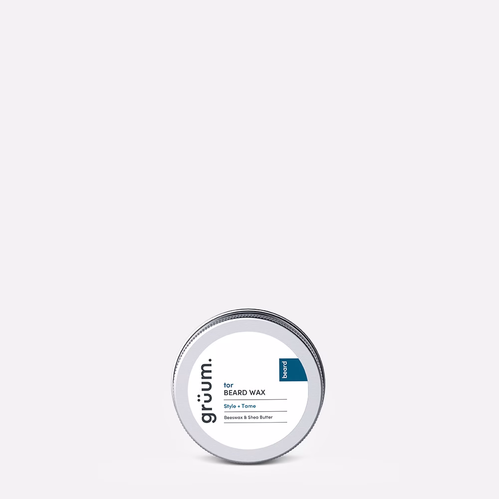 Gruum beard wax tin.