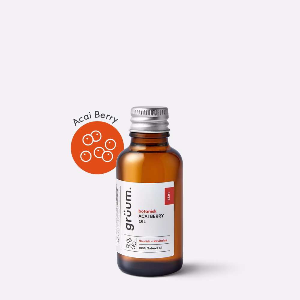 Acai berry oil bottle