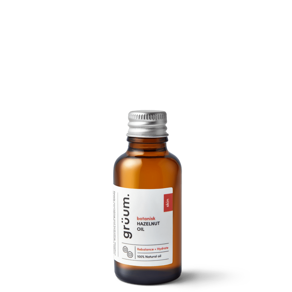bottle of botanisk hazelnut face oil