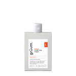 Clarifying toner bottle on black background.