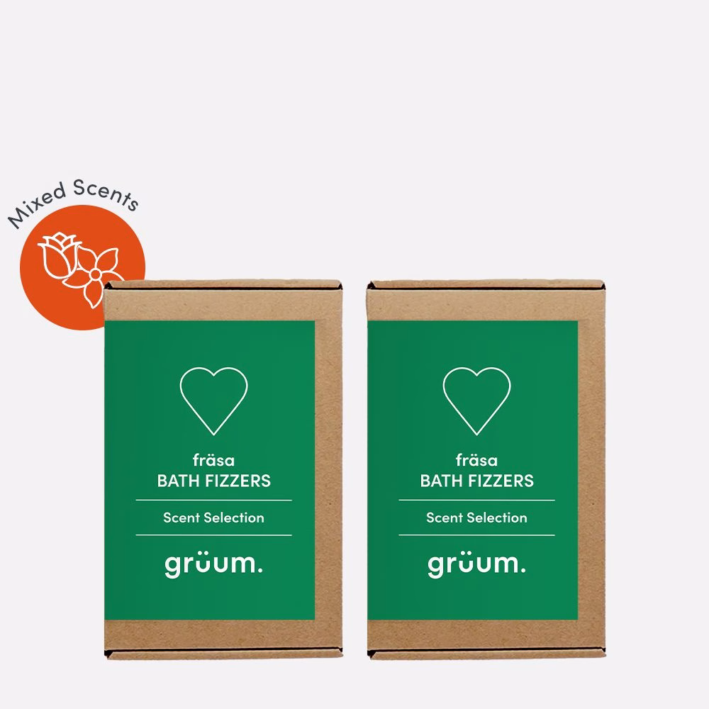 Two grüum bath fizzer boxes