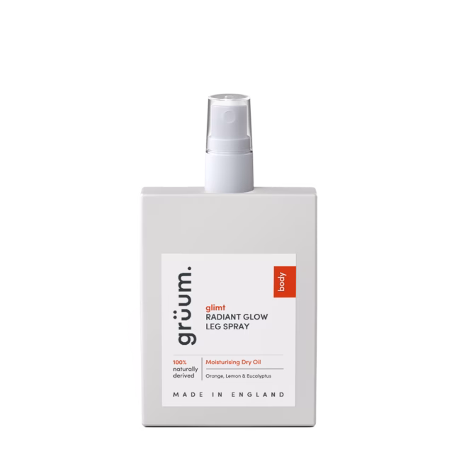 Gruum radiant glow leg spray bottle.