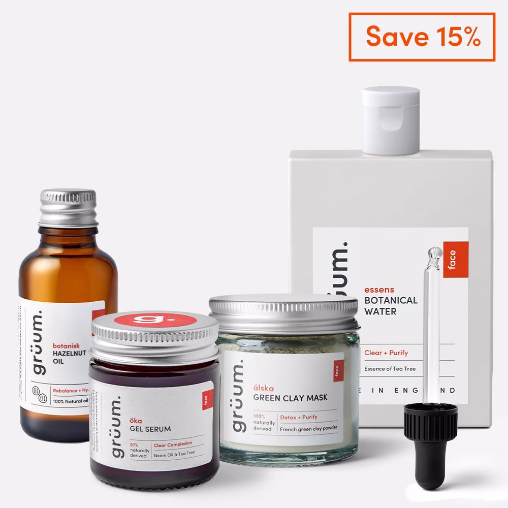 Gruum skincare products with 15% off