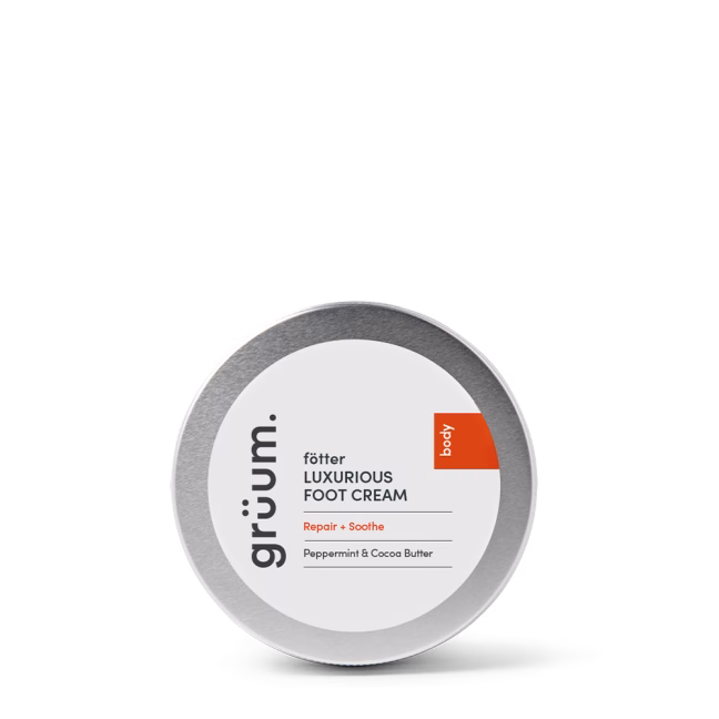Gruum luxurious foot cream container