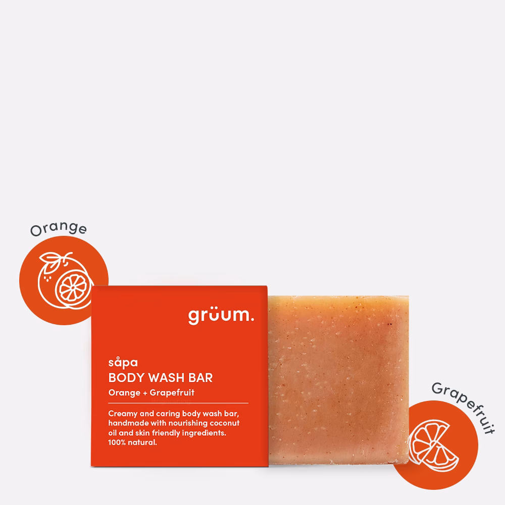 Orange and grapefruit body wash bar
