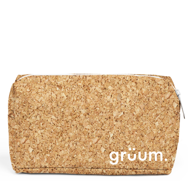 Cork bag with zipper