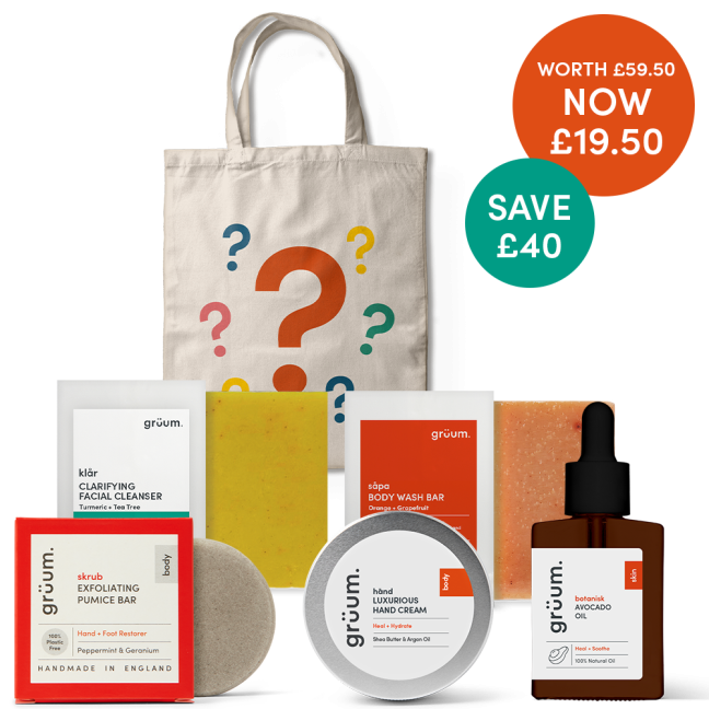 Gift bag with skincare products