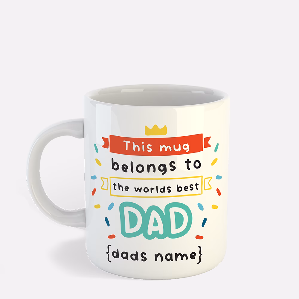 World's best dad mug.