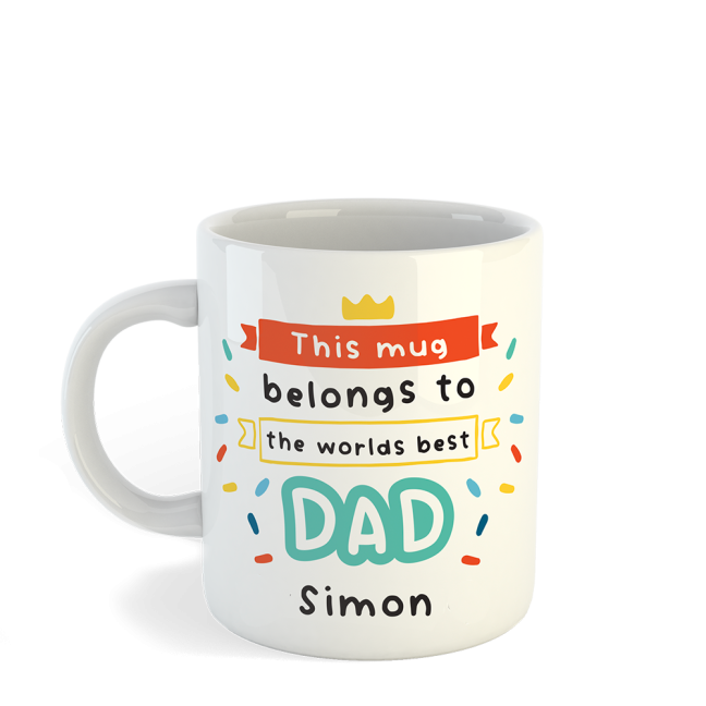Mug with world's best dad design
