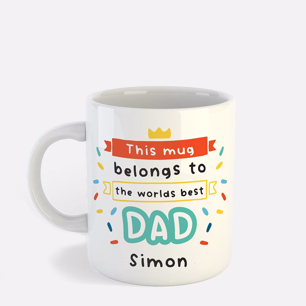 Mug with world's best dad design.
