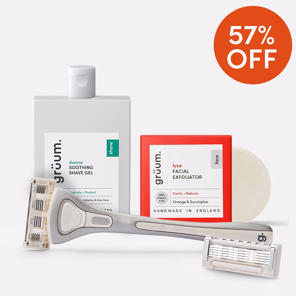 Grooming products with 57% off discount.