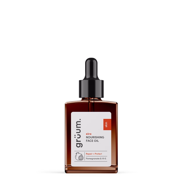 Bottle of nourishing face oil