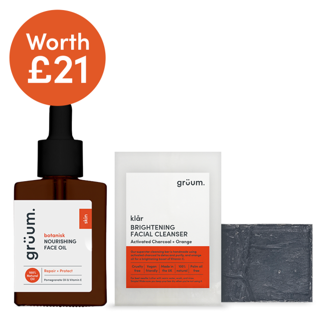 Face oil and cleanser set