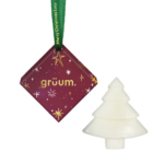 Christmas ornament and tree-shaped soap.