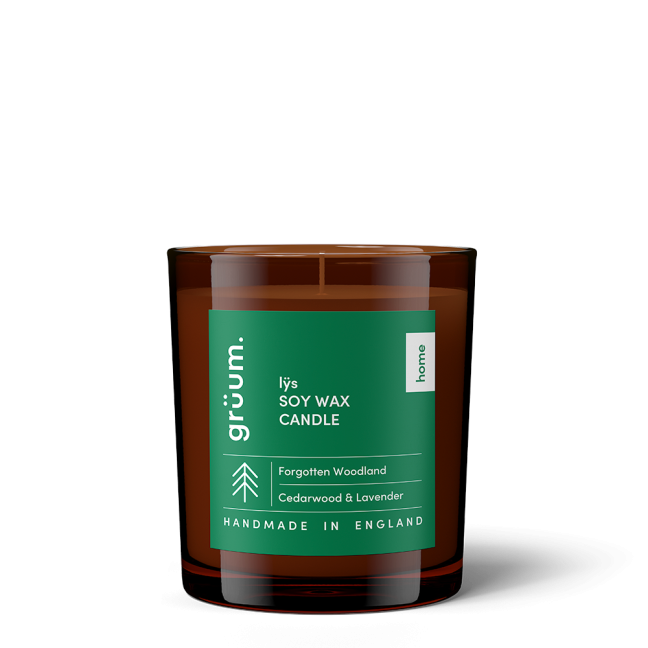 Brown jar soy wax candle