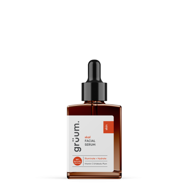 Bottle of gruum facial serum