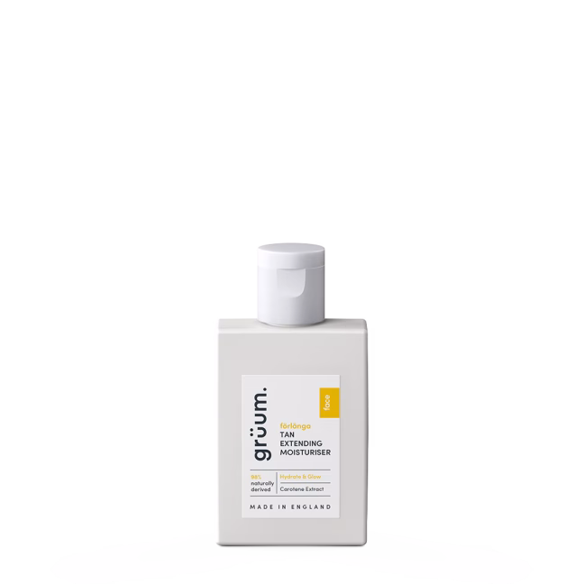 Tan extending moisturizer bottle