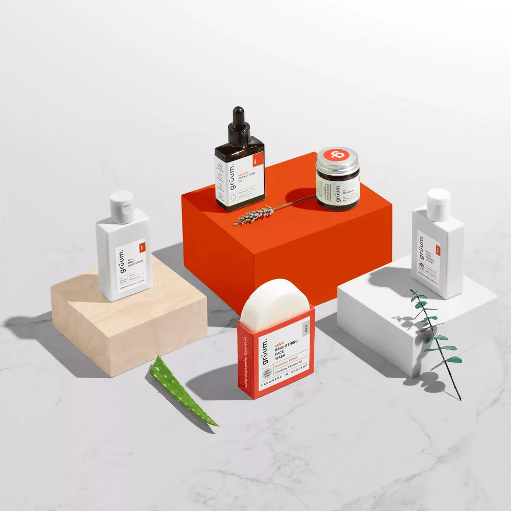 Grüum Skincare Gift Set, Sustainable Gifting, Anti Ageing, Mature Skin, Planet Friendly, Vegan