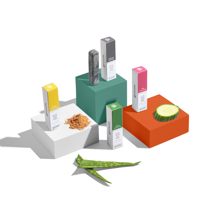 Skincare products with natural ingredients.