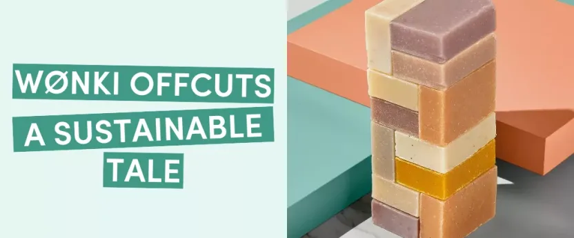 Stack of colorful soap blocks