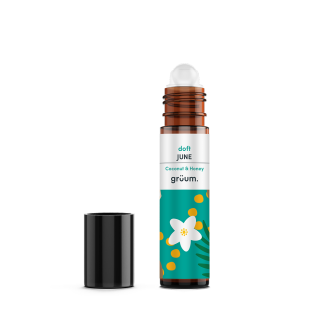 Coconut and honey roller bottle.