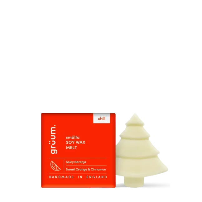 Soy wax melt in tree shape