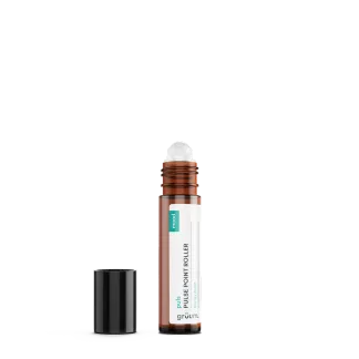 Brown pulse point roller bottle with cap