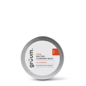 Cleansing balm in tin container