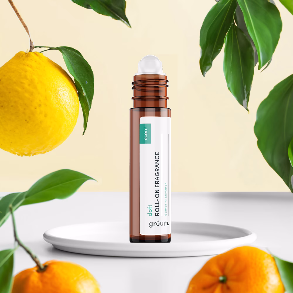 Roll-on fragrance with citrus fruits