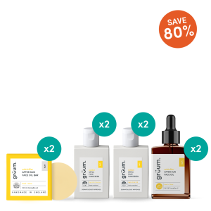 Skincare products with 80% discount offer.