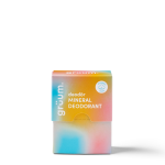 Colorful deodorant packaging front view