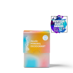 Colorful deodorant box and award badge