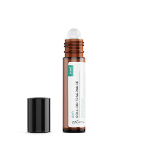 Roll-on fragrance bottle with cap