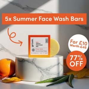 Face wash bar and discount offer