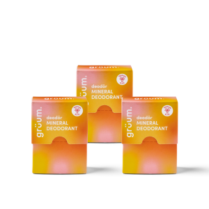 Three mineral deodorant boxes