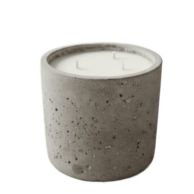 Concrete candle
