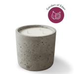 Concrete candle with fig icon