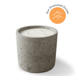 Candle in concrete holder