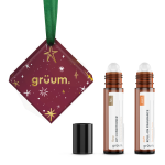 Lip conditioner and fragrance with gift tag.