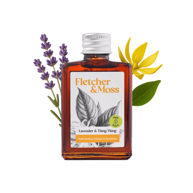 Bottle with lavender and ylang ylang