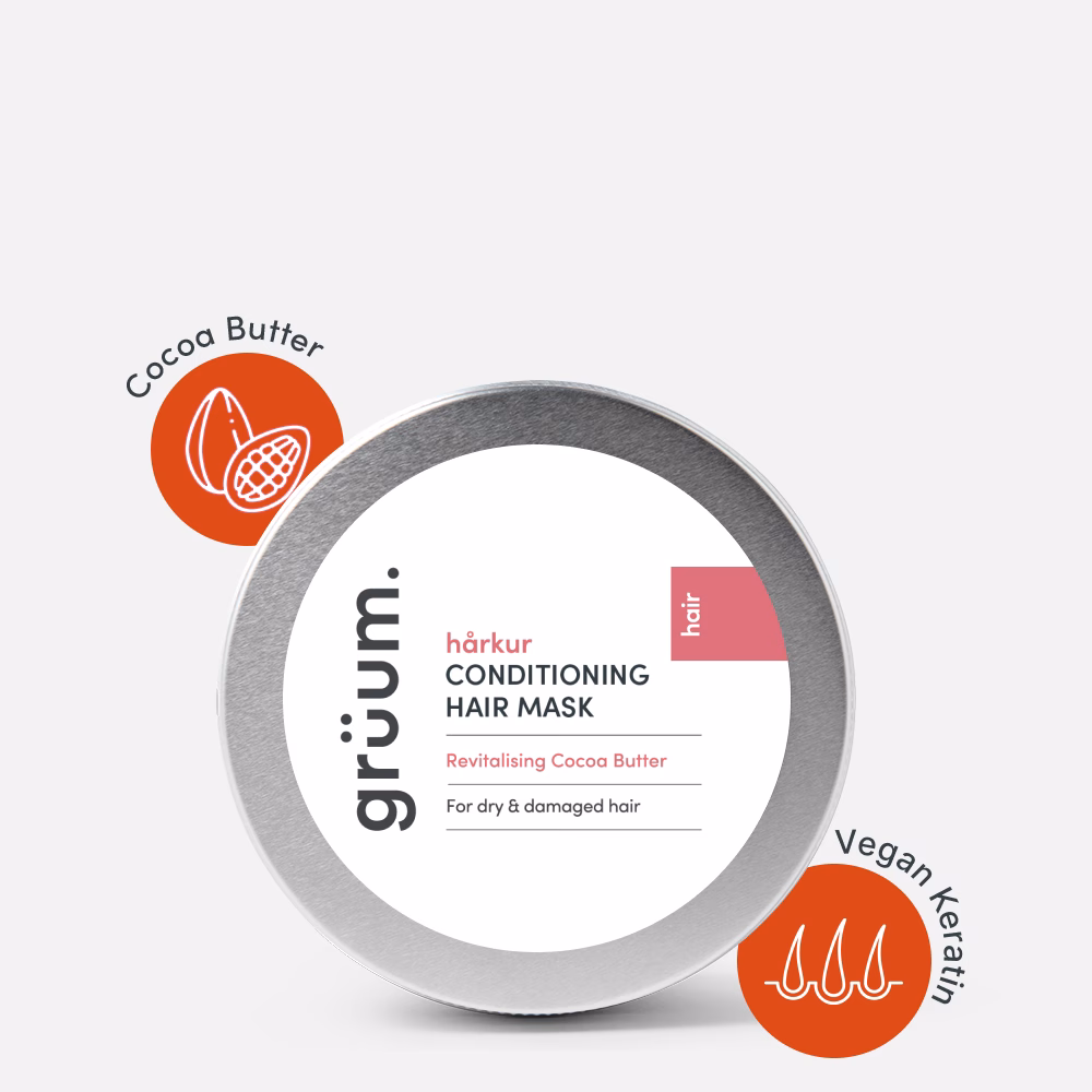Hair mask with cocoa butter and vegan keratin